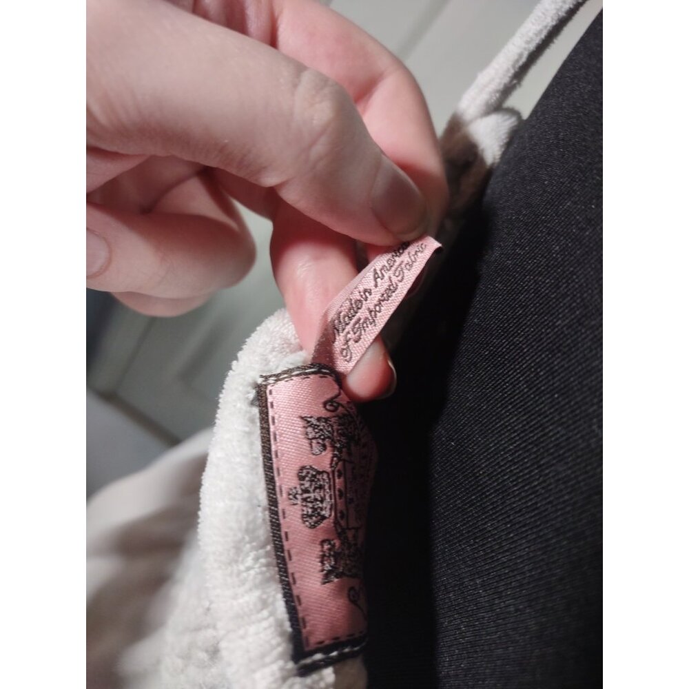 VTG Y2K Juicy Couture Baby Doll Dress Women’s White Terry Cloth Coverup Beachy - Picture 7 of 7